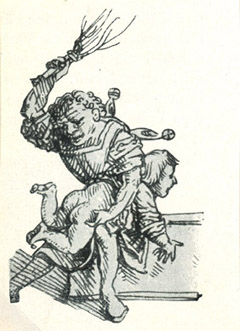 Mother Whips Her Child "To Break His Will"